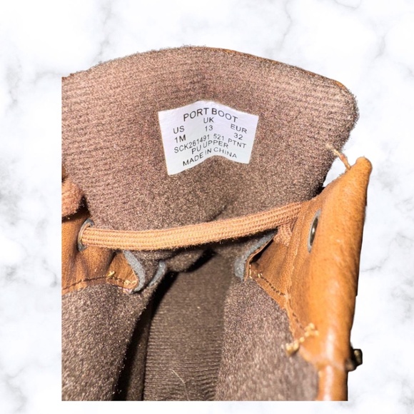 Sperry Port Duck Boot - Kids/Boy- Size 1M- Brown/Navy - Picture 6 of 6